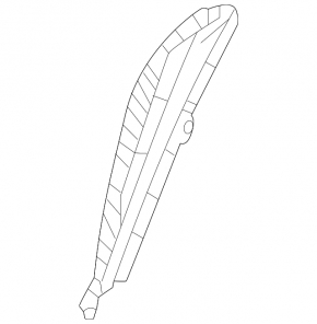 Right rear bumper grille for Lexus RZ 23-26