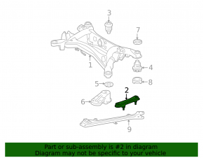 Rear subframe burr rear left Lexus IS 06-13