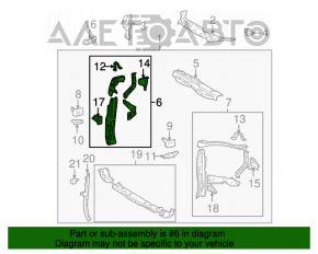 Right eyelash TV bracket for Toyota Highlander 2010