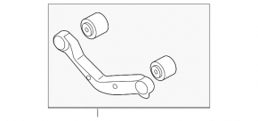 Upper rear left control arm for a 1919 Hyundai Sonata hybrid (USA)