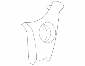 Front panel trim left Toyota Sienna 21-24 black, under the start-stop button