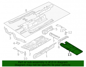 Left underbody protection VW Passat 20-22 dented