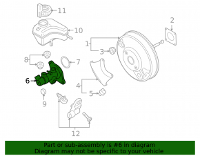 Master Brake Cylinder Audi Q3 8U 15-18