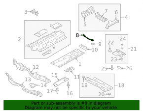 Audi Q3 83A 19-25 Central Tunnel Strut