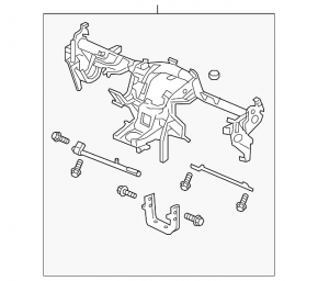 Honda CRV 12-15 underdash reinforcement pipe