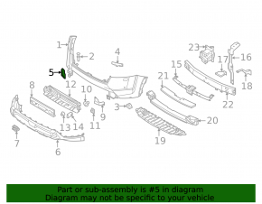 Nissan Pathfinder 22-25 Front Bumper Tow Hook Cap