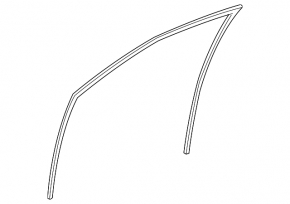 Front left glass seal for Lexus ES350 07-12