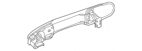 Door handle outer front right Toyota Venza 21-