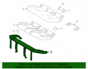 Lexus UX250h 2nd Row Rear Seat Frame 19-22