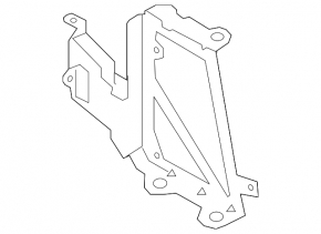Additional radiator bracket left Audi Q5 80A 18-20 3.0T
