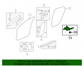 Honda Civic X FC 16-21 4D black rear left door sill plate