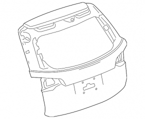 Naked tailgate Chevrolet Equinox 18-