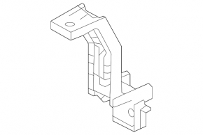 Rear bumper bracket upper left Hyundai Elantra 21-23