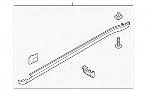 Right threshold Kia Soul 14-19