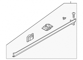 Right side sill for Kia Sportage 23-26, with seal and mudguard