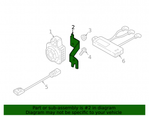 Siren bracket Audi A4 B9 17-