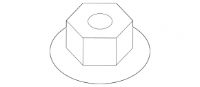 Small threshold mounting clip for Toyota Prius 50 16-22