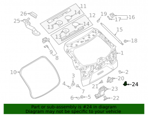 Mazda CX-30 20- Trunk Door Lock Button