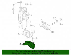 Left Engine Mount Bracket Ford Ecosport 18-21 1.0T