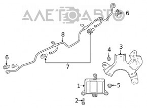 Blind spot sensor rear right Mazda CX-5 17-