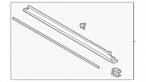 Lincoln Corsair 20-26 right side sill