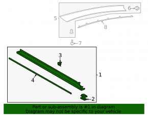 Lincoln Corsair 20-26 right side sill