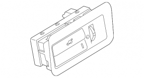 Land Rover Range Rover 13-18 trunk release button