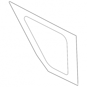 Window blind glass rear left Ford Bronco Sport 21-25
