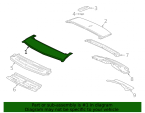Metal roof Jaguar F-Pace X761 17 - for panorama, sawed off