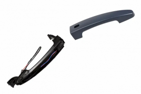Door handle outer rear left GMC Terrain 18- keyless