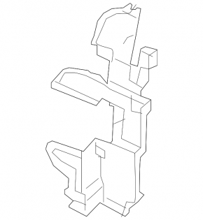 Left radiator deflector for Nissan Murano z52 19-24