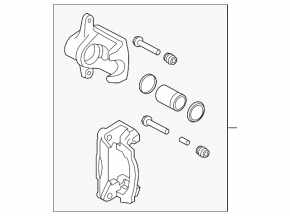 Rear left caliper assembly for Subaru Outback 10-14