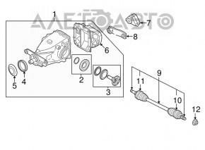 Rear axle damper upper BMW 3 F30 12-16