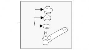 Steering tip right Subaru Impreza 17- GK