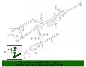 Steering tip left Subaru Impreza 17- GK CTR