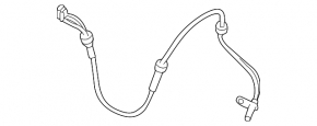 Front left ABS sensor for Nissan Juke 11-17