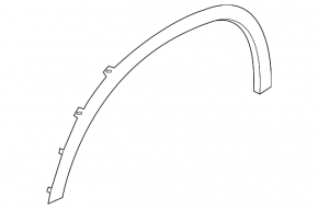 Front right wing arch trim BMW X7 G07 19-22