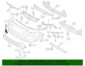 Subaru Outback 2023-2025 Front Bumper Tow Hook Cap