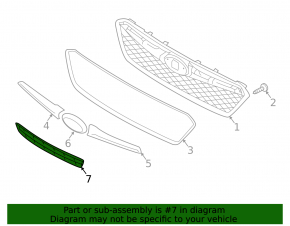 Subaru Impreza 17- GK Front Bumper Lower Grille