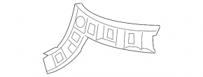 Rear bumper mount right VW Tiguan 12-18 rest, broken guide