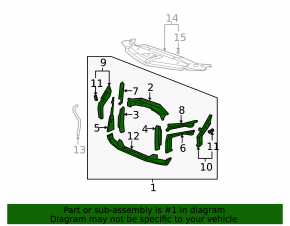 TV radiator panel Acura MDX 07-11