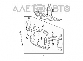TV radiator panel Acura MDX 07-11