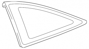 Rear right fixed glass window for Toyota Solara 2.4 04-08