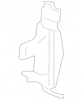 Right radiator deflector Honda CRV 12-14 prerest