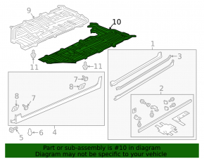 Underbody protection left Acura ILX 13-22