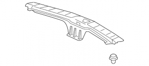 Acura MDX 14-20 trunk opening trim with aluminum inserts