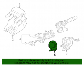 Steering Angle Sensor Lexus GS430 GS450h 06-11