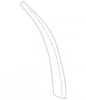 Front right wing seal Audi A4 B8 13-16 rest, lower