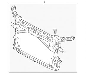 TV radiator panel Audi A3 8V 15-20 4d 1.8T, 2.0T