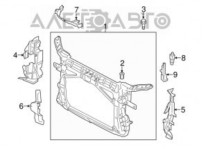 TV radiator panel Audi A3 8V 15-20 4d 1.8T, 2.0T